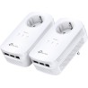 KIT ADAPTOR POWERLINE TP-LINK tehnologie AV2, AV1300, pana la 1300Mbps, 3 porturi Gigabit, priza AC, 2 buc. "TL-PA8030PKIT" (tim