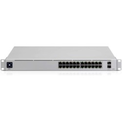 SWITCH UBIQUITI, porturi Gigabit x 24, SFP+ x 2, managed, rackabil,  carcasa metalica, "USW-PRO-24" (timbru verde 2 lei)