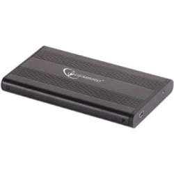 RACK extern GEMBIRD, pt HDD/SSD, 2.5 inch, S-ATA, interfata PC USB 2.0, aluminiu, negru, "EE2-U2S-5" 45503612 (timbru verde 0.8 