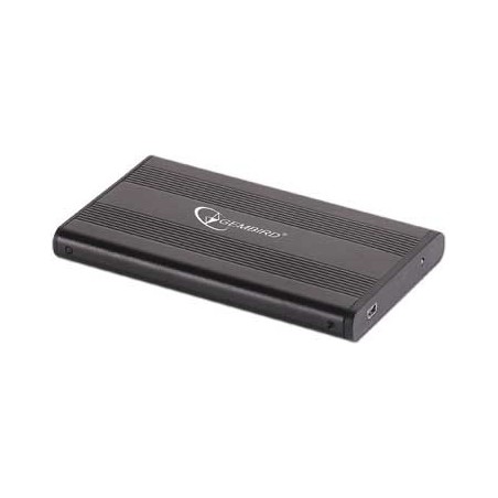 RACK extern GEMBIRD, pt HDD/SSD, 2.5 inch, S-ATA, interfata PC USB 2.0, aluminiu, negru, "EE2-U2S-5" 45503612 (timbru verde 0.8 