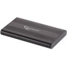 RACK extern GEMBIRD, pt HDD/SSD, 2.5 inch, S-ATA, interfata PC USB 2.0, aluminiu, negru, "EE2-U2S-5" 45503612 (timbru verde 0.8 