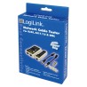 TESTER CABLU RETEA LOGILINK, pt. cablu UTP, FTP, coaxial, conector RJ45, RJ11, RJ12, BNC, "WZ0015" (timbru verde 0.8 lei)