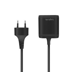 ALIMENTATOR retea 220V LOGILINK, universal, 1 x USB-C, 1 x USB-A, maxim 2.4A, 12W, suport OCP/OVP/SCP, 1.5m, negru, "PA0256" (ti