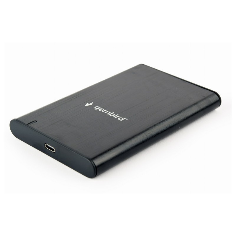 RACK extern GEMBIRD, pt HDD/SSD, 2.5 inch, S-ATA, interfata PC Type-C, aluminiu, negru, "EE2-U3S-6" (timbru verde 0.8 lei)