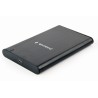 RACK extern GEMBIRD, pt HDD/SSD, 2.5 inch, S-ATA, interfata PC Type-C, aluminiu, negru, "EE2-U3S-6" (timbru verde 0.8 lei)