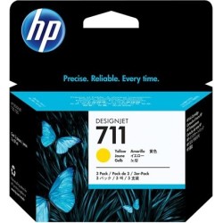 Tri-Pack Original HP Yellow, nr.711, pentru DesignJet T120|T520, , (timbru verde 0.45 lei), "CZ136A"