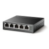 SWITCH PoE TP-LINK  5 porturi Gigabit (4 PoE+), IEEE 802.3at/af, 40W maxim total, carcasa metalica "TL-SG1005LP" (timbru verde 2