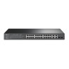 SWITCH SMART TP-Link 24 PORTURI POE+ 10/100M + 4 PORTURI 10/100/1000M, 2 sloturi Gigabit SFP , TP-LINK "TL-SL2428P" (timbru verd