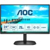 MONITOR AOC 23.8 inch, home, office, IPS, Full HD (1920 x 1080), Wide, 250 cd/mp, 4 ms, HDMI, DVI, VGA, "24B2XDAM" (timbru verde