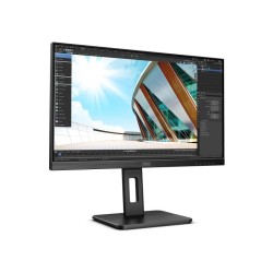 MONITOR AOC 23.8 inch, home, office, IPS, Full HD (1920 x 1080), Wide, 250 cd/mp, 4 ms, HDMI, DisplayPort, "24P2C" (timbru verde