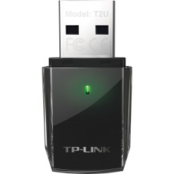 ADAPTOR RETEA TP-LINK AC600, extern wireless 2.4 GHz | 5 GHz, USB 2.0, port, 433 Mbps, antena interna x 1, "Archer T2U" (timbru 