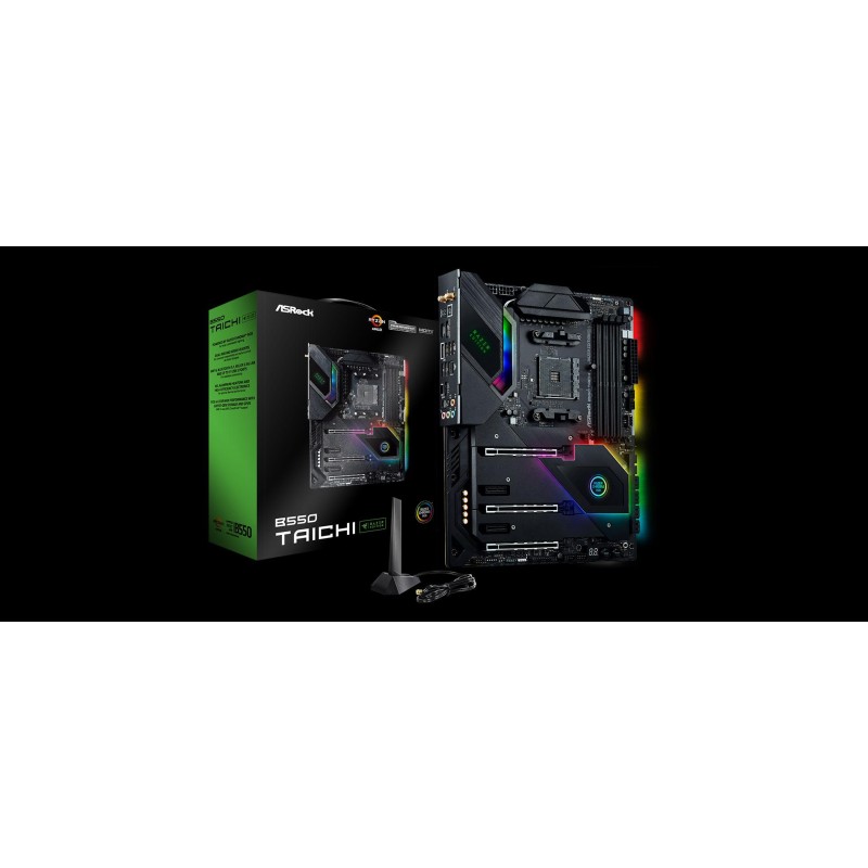 PLACA de BAZA Asrock "B550 TAICHI RAZER", skt AM4, ATX, AMD B550, 4 x DDR4, max. 128 GB, 8 x SATA, 2 x M.2, 7.1, "B550 TAICHI RA