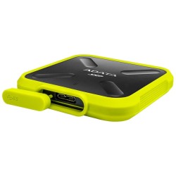 SSD extern ADATA SD700, 512 GB, USB 3.2, R/W: 440 MB/s, "ASD700-512GU31-CYL" (timbru verde 0.18 lei)