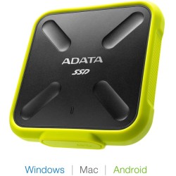 SSD extern ADATA SD700, 512 GB, USB 3.2, R/W: 440 MB/s, "ASD700-512GU31-CYL" (timbru verde 0.18 lei)