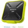 SSD extern ADATA SD700, 512 GB, USB 3.2, R/W: 440 MB/s, "ASD700-512GU31-CYL" (timbru verde 0.18 lei)
