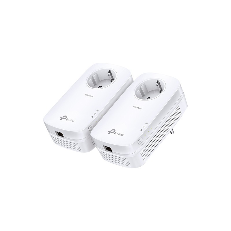 KIT ADAPTOR POWERLINE TP-LINK tehnologie AV2, AV1300, pana la 1300Mbps, 1 port Gigabit, priza AC, 2 buc., "TL-PA8010PKIT" (timbr