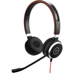 CASTI Jabra, "Evolve 40", cu fir, standard, utilizare multimedia, microfon pe brat, conectare prin Jack 3.5 mm, USB 2.0, negru, 