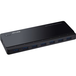 HUB extern TP-LINK, porturi USB: USB 3.0 x 7, Fast Charging Port x 2, conectare prin USB 3.0, alimentare retea 220 V, cablu 1 m,
