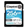 CARD SD KINGSTON, 256 GB, SD, clasa 10, standard UHS-I U3, "SDG3/256GB" (timbru verde 0.03 lei)