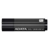 MEMORIE USB 3.1 ADATA 128 GB, cu capac, carcasa aluminiu, negru, "AS102P-128G-RGY" (timbru verde 0.03 lei)