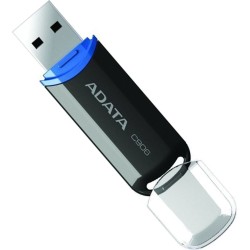 MEMORIE USB 2.0 ADATA 16 GB, cu capac, carcasa plastic, negru, "AC906-16G-RBK" (timbru verde 0.03 lei)