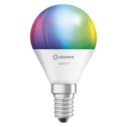 SET 3 becuri smart LED Osram, soclu E14, putere 5W, forma sferic, lumina multicolora, alimentare 220 - 240 V, "00000405807548599