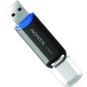 MEMORIE USB 2.0 ADATA 32 GB, cu capac, carcasa plastic, negru, "AC906-32G-RBK" (timbru verde 0.03 lei)