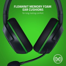 CASTI RAZER - gaming, "Kaira Xbox", wireless, gaming, utilizare multimedia, microfon pe brat, conectare prin Bluetooth 5.0, negr