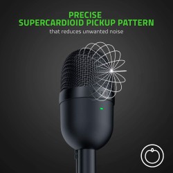 MICROFON RAZER, suport tip "picior", conector USB, negru, "RZ19-03450100-R3M1" (timbru verde 0.03 lei)