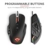 MOUSE TRUST, "GXT 970 Morfix", gaming, cu fir, USB,optic, 5000 dpi,14/1,iluminare,butoane programabile,mod dual de conectare,lat