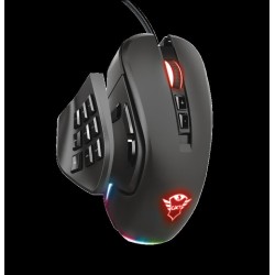 MOUSE TRUST, "GXT 970 Morfix", gaming, cu fir, USB,optic, 5000 dpi,14/1,iluminare,butoane programabile,mod dual de conectare,lat