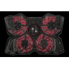 STAND TRUST "GXT Yozu" notebook 17.3" , sita metal, 4 x fan 12cm, LED rosu, negru, "TR-20817" (timbru verde 2 lei)