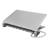 HUB extern TRUST, porturi USB USB 3.2 x 4, USB 3.2 Type-C x 2, conectare prin USB 3.2 Type C, argintiu, "TR-23417" (timbru verde