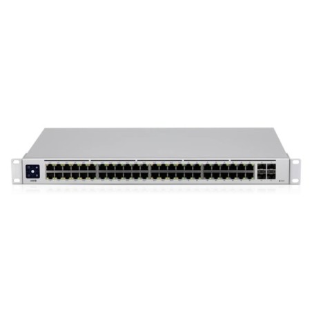 SWITCH PoE UBIQUITI, port Gigabit x 48, SFP SFP x 4, managed, rackabil, "USW-48-POE" (timbru verde 2 lei)
