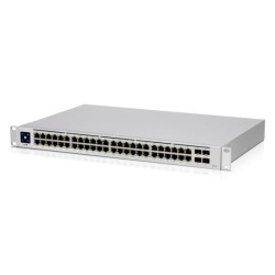 SWITCH PoE UBIQUITI, port Gigabit x 48, SFP SFP x 4, managed, rackabil, "USW-48-POE" (timbru verde 2 lei)
