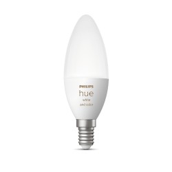 BEC smart LED Philips, soclu E14, putere 5.3W, forma lumanare, lumina multicolora, alimentare 220 - 240 V, "000008718699726317" 