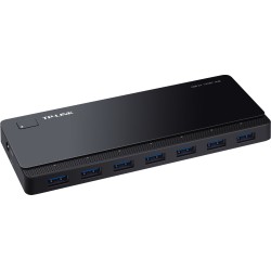 HUB extern TP-LINK, porturi USB: USB 3.0 x 7, conectare prin USB 3.0, alimentare retea 220 V, cablu 1 m, negru "UH700" (timbru v