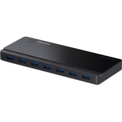HUB extern TP-LINK, porturi USB: USB 3.0 x 7, conectare prin USB 3.0, alimentare retea 220 V, cablu 1 m, negru "UH700" (timbru v