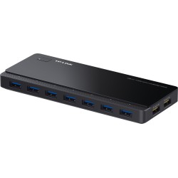 HUB extern TP-LINK, porturi USB: USB 3.0 x 7, Fast Charging Port x 2, conectare prin USB 3.0, alimentare retea 220 V, cablu 1 m,