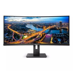 MONITOR PHILIPS 34 inch, home, office, VA, UW-UXGA (DCI 2K+) (2560 x 1080), Ultra Wide, curbat, 300 cd/mp, 4 ms, HDMI x 2, Displ