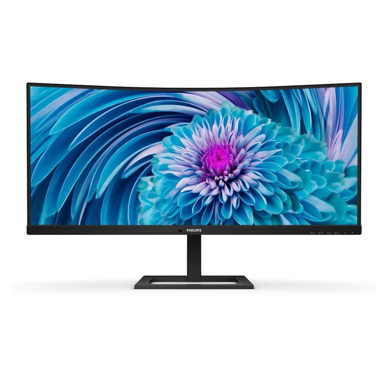 MONITOR PHILIPS 34 inch, home, office, VA, UWQHD (3440 x 1440), Ultra Wide, 300 cd/mp, 1 ms, HDMI, DisplayPort, "346E2CUAE/00" (