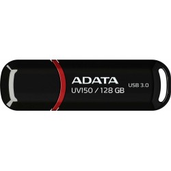 MEMORIE USB 3.2 ADATA 128 GB, cu capac, carcasa plastic, negru, "AUV150-128G-RBK" (timbru verde 0.03 lei)