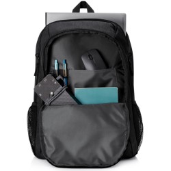 RUCSAC HP, pt. notebook de max. 15.6 inch, 1 compartiment, buzunar frontal, buzunar lateral x 2, textil, negru, "1X644AA"
