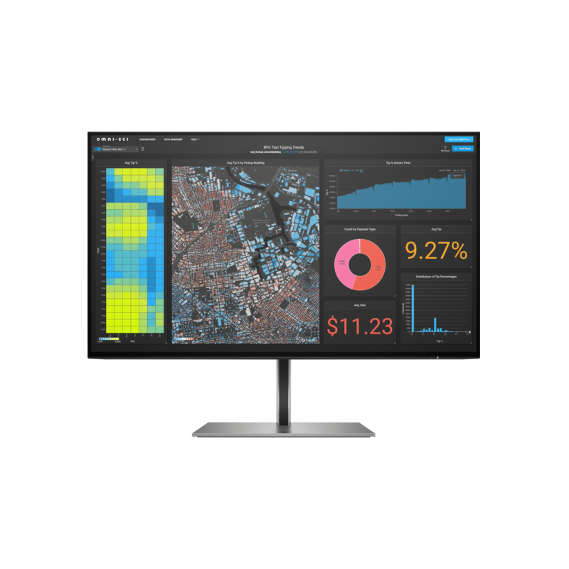 MONITOR HP 23.8 inch, home, office, IPS, Full HD (1920 x 1080), Wide, 300 cd/mp, 5 ms, HDMI, DisplayPort x 2, "3G828AA" (timbru 