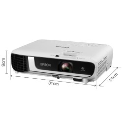 PROIECTOR EPSON EB-W51, lampa UHE, 4000 lumeni, rezolutie WXGA (1280 x 800), contrast 16.000 : 1, VGA, HDMI, Composite Video (Vi