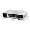 PROIECTOR EPSON EB-W51, lampa UHE, 4000 lumeni, rezolutie WXGA (1280 x 800), contrast 16.000 : 1, VGA, HDMI, Composite Video (Vi
