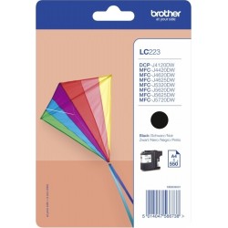 Cartus Cerneala Original Brother Black, LC223BK, pentru DCP-J4120|MFC-J4420|J4620|J5320|J5620|J5720, 550, (timbru verde 0.15 lei