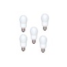 SET 5 becuri fluorescent Panasonic, soclu E27, putere 13W, forma oval, lumina alb rece, alimentare 220 - 240 V, "EFA13E672V-5" (