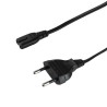 CABLU alimentare LOGILINK casetofon,  1.8m, intrare Euro plug, iesire C7, 10A, testat VDE, black, "CP092" (timbru verde 0.18 lei