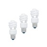 SET 3 becuri fluorescent Panasonic, soclu E27, putere 11W, forma spirala, lumina alb calda, alimentare 220 - 240 V, "EFD11E27HD3